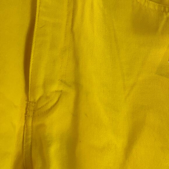 NOS Jordache Vintage Bright Yellow Denim Shorts NWT Size 11/12 - Picture 3 of 5